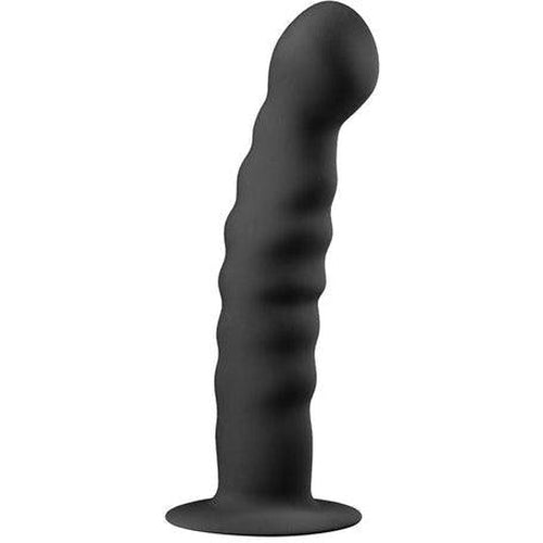 Silicone Suction Cup Dildo - Black