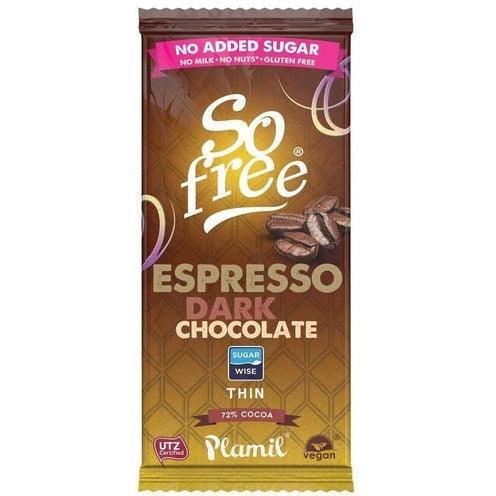 So Free No Added Sugar Dark Espresso Thin Chocolate 80g