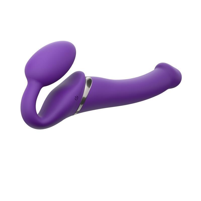 Strap On Me - Strapless Vibrating Strap-On Dildo - Size M - Purple