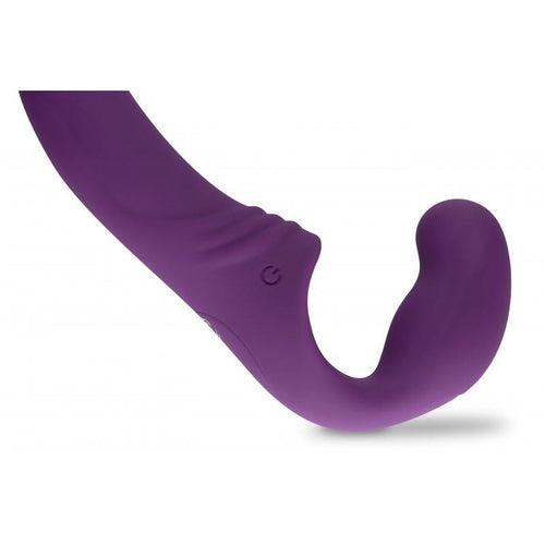 Strapless Strap-On Vibrator - Purple