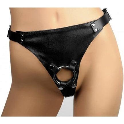 Strict Leather Male Chastity Device Harness