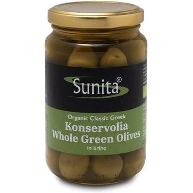 Sunita Organic Konservolia Whole Green Olives