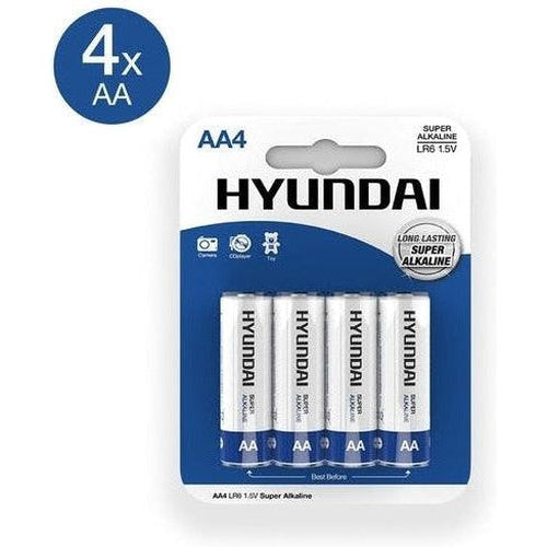 Super Alkaline AA Batteries 4 pcs
