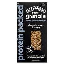 Super Granola Protein Packed: Oats roasted with almonds seeds an