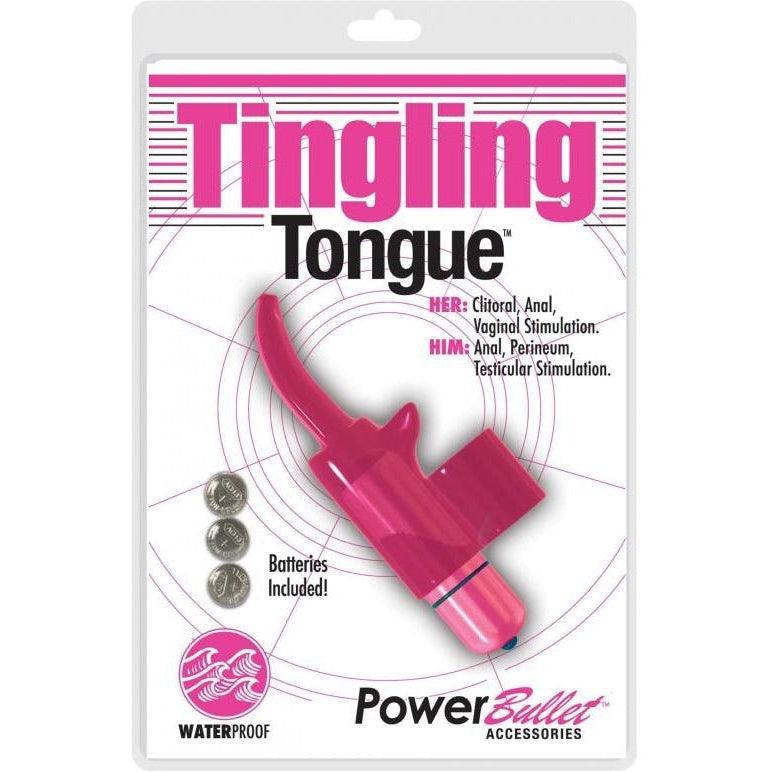 Tingling Tongue Bullet Finger Vibrator- Pink