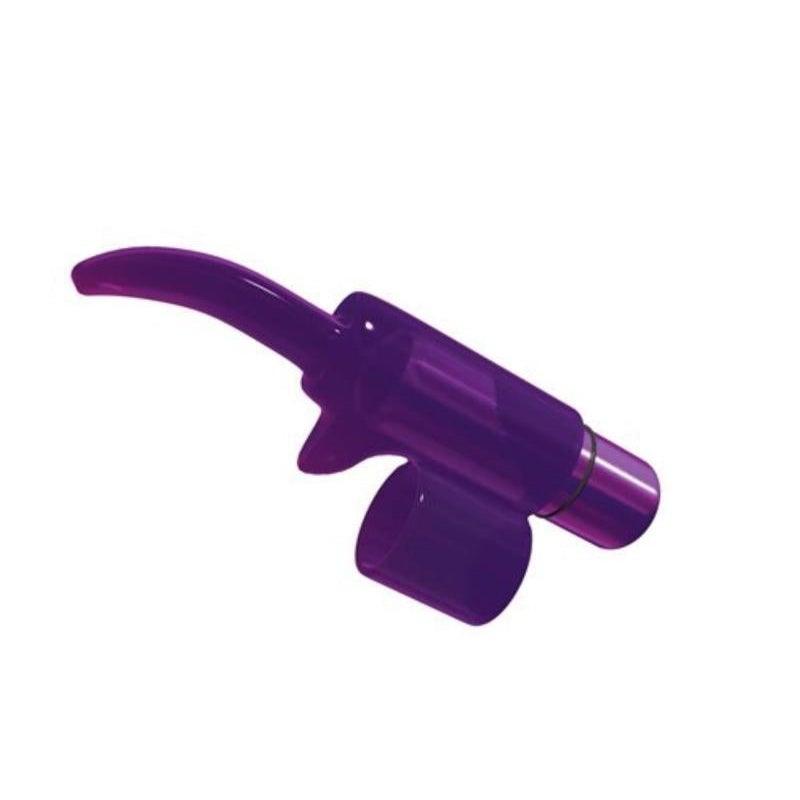 Tingling Tongue Bullet Finger Vibrator- Purple