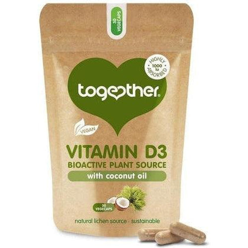 Together Health Vegan Vitamin D3 Food Supplement - 30 Capsules