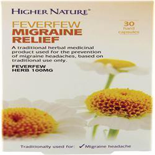 Traditional Herbals Feverfew Migraine Relief 30 Capsules
