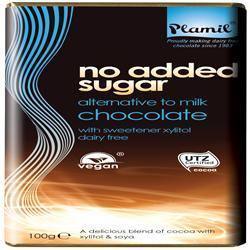 UTZ No Added Sugar Alternative to Milk Chocolate 100g (Qty 12 =
