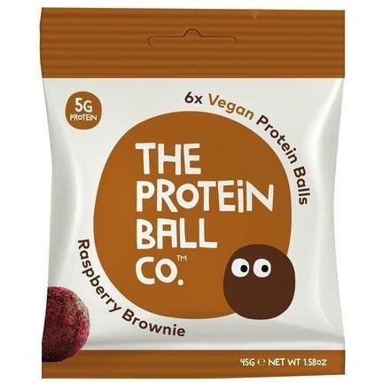 Vegan Protein Balls - Raspberry Brownie Balls 45g
