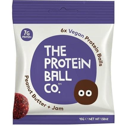 Vegan Protein balls - Peanut Butter + Jam 6 x balls 45g