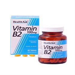 Vitamin B2 100mg - Prolonged Release - 60 Tablets