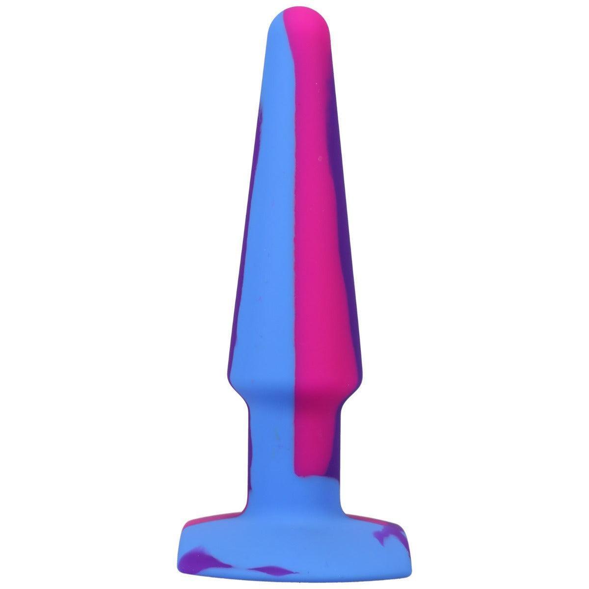 A-Play - Groovy - Silicone Anal Plug - 5 inch Berry Multi-coloured