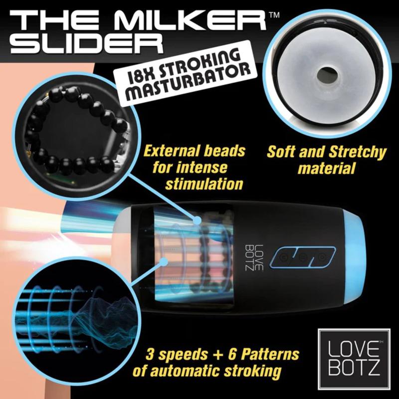 The Milker Slider 18X - Stroking Masturbator