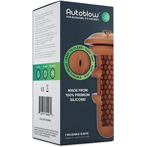Autoblow - A.I. Silicone Vagina Sleeve Brown
