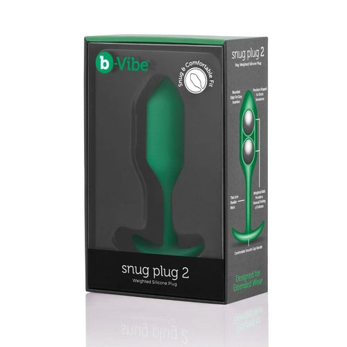 B-Vibe Snug Plug 2 Butt Plug Green