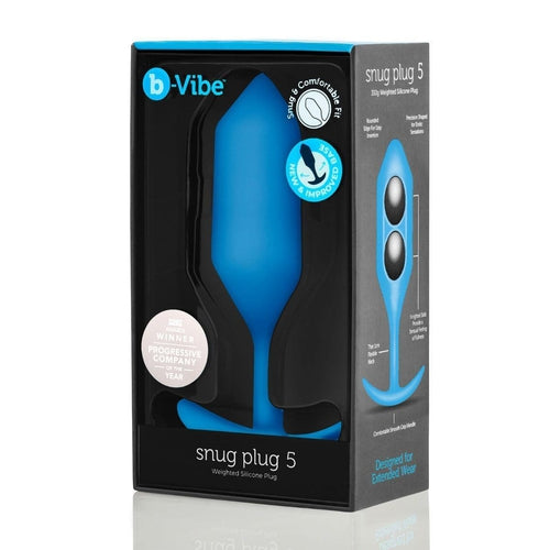 B-Vibe Snug Plug 5 Butt Plug Blue