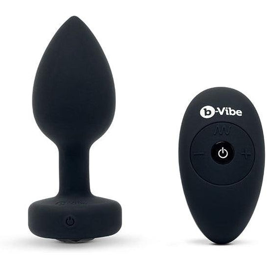 B-Vibe - Vibrating Jewel Plug M/L Black Diamond