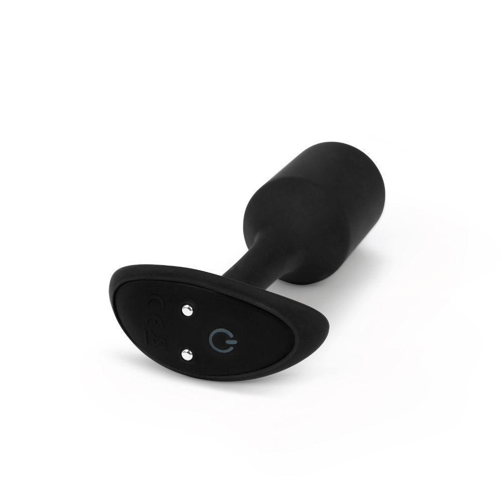 b-Vibe Vibrating Snug Plug Black Medium