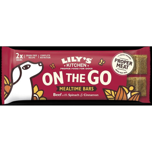 Beef On the Go Bars for Dogs 2pk 40g