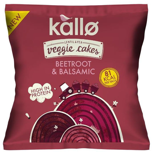 Beetroot & Balsamic Veggie Cakes Snack Packs 22g