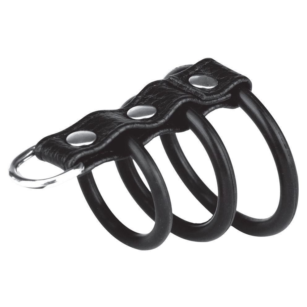Blue Line 3 Ring Gates Of Hell With Leash Lead Black