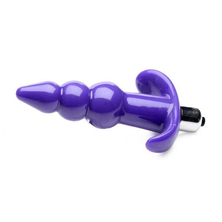 Bubbling Purple Ribbed Anal Plug