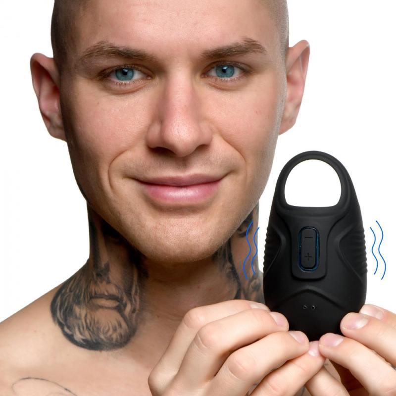 Cock Dangler Silicone Penis Pendant with Weights - Black