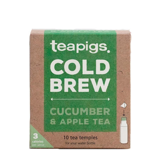cold brew tea - cucumber & apple 10 tea temples