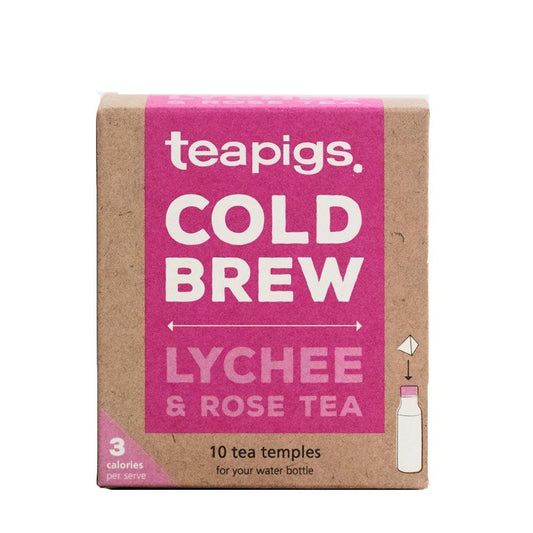 cold brew tea - lychee & rose 10 tea temples