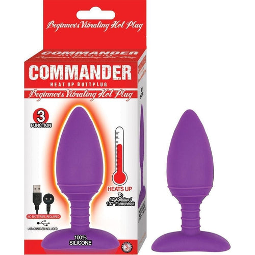 Commander Beginners Vibrating Hot Plug - Purple