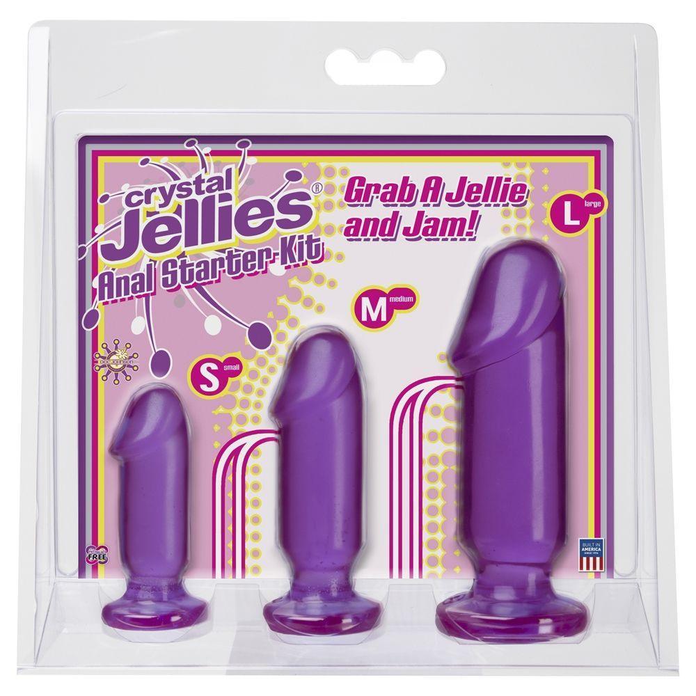 Crystal Jellies Anal Starter Kit Anal Plug Purple