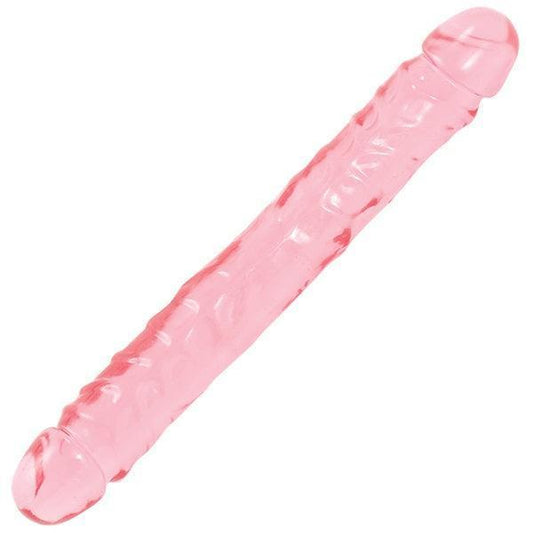 Crystal Jellies Jr Double Dong Pink 12in