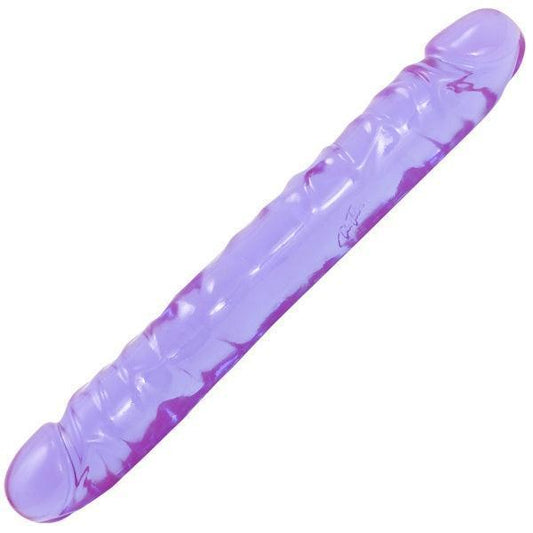 Crystal Jellies Jr Double Dong Purple 12in
