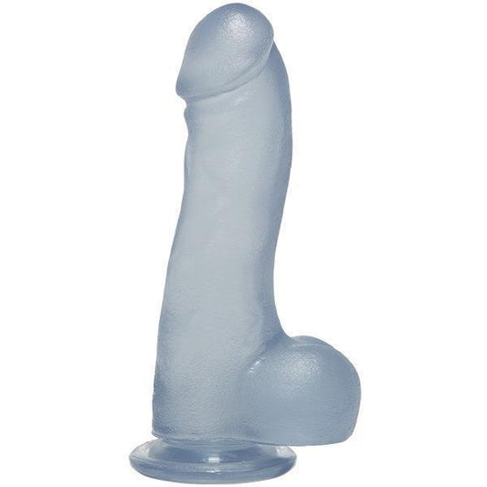 Crystal Jellies Master Cock with Balls Clear 7.5in
