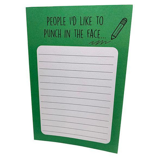 Diabolical Memo Pad - People I'd Like To Punch In The Face
