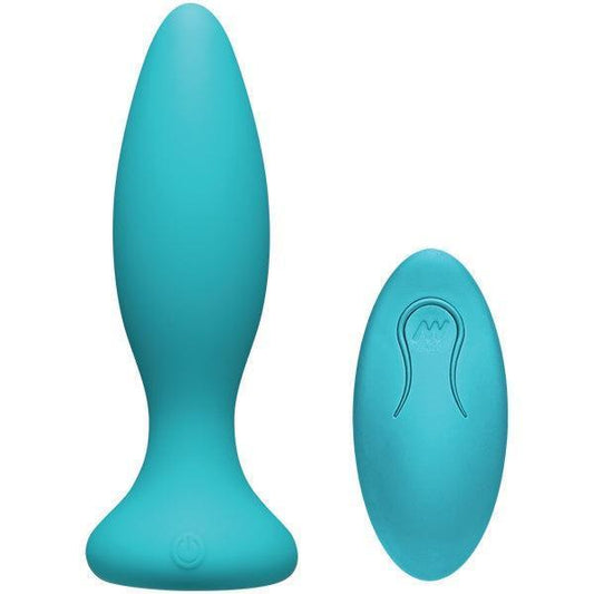 Doc Johnson A-Play Beginner Anal Plug with Remote Teal