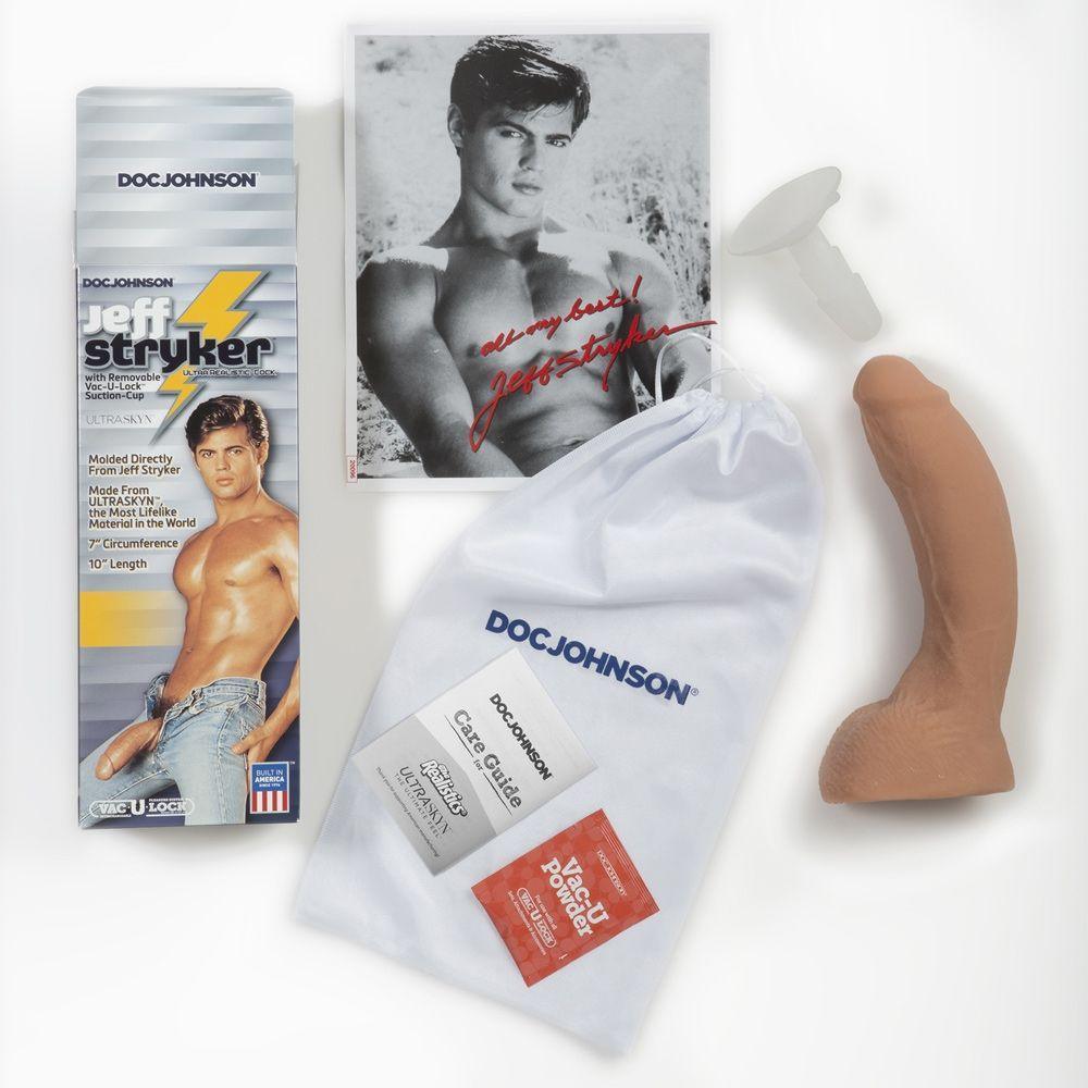Doc Johnson Jeff Stryker Realistic Cock with Vac-U-Lock Suction Cup White O