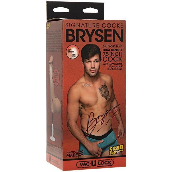 Doc Johnson Signature Cocks Brysen Ultraskyn Cock With Removable Vac-U-Lock Suction Cup (7.5)