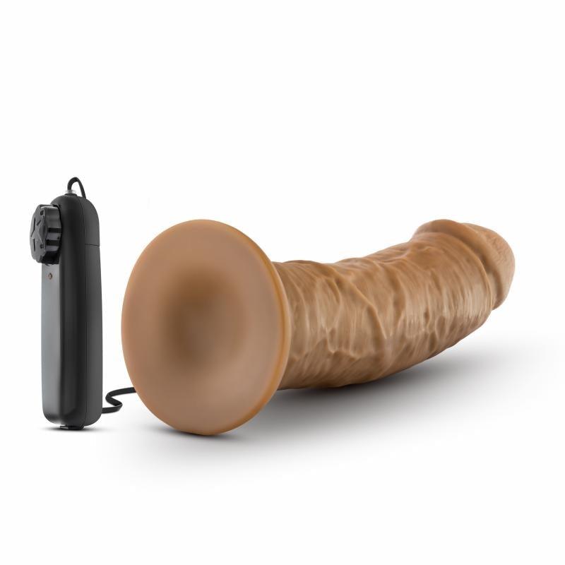 Dr. Skin - Dr. Joe Vibrator With Suction Cup 8'' - Mocha
