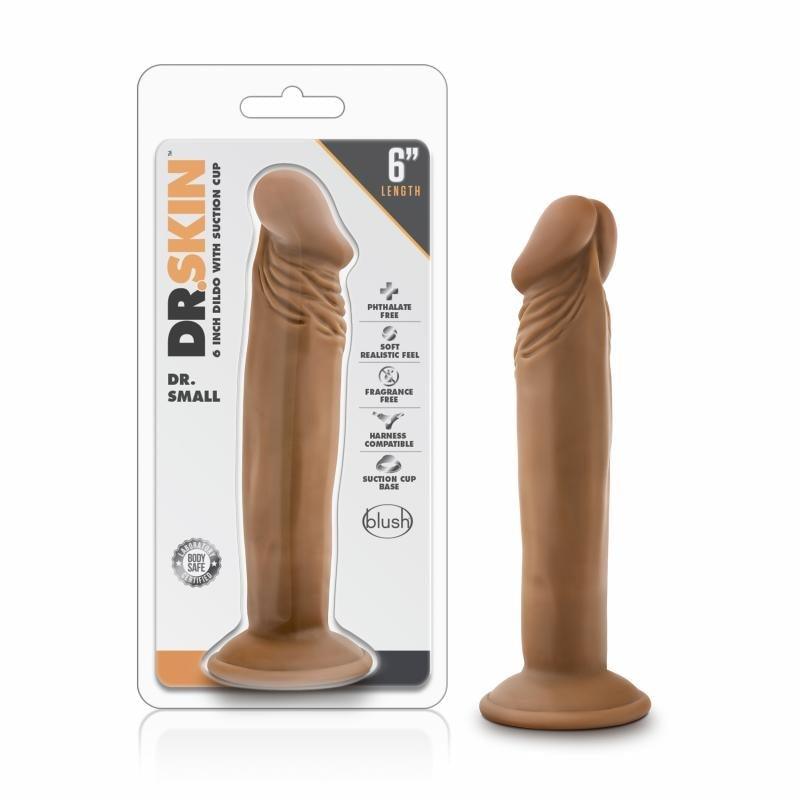 Dr. Skin - Dr. Small Dildo With Suction Cup 6.5'' - Mocha