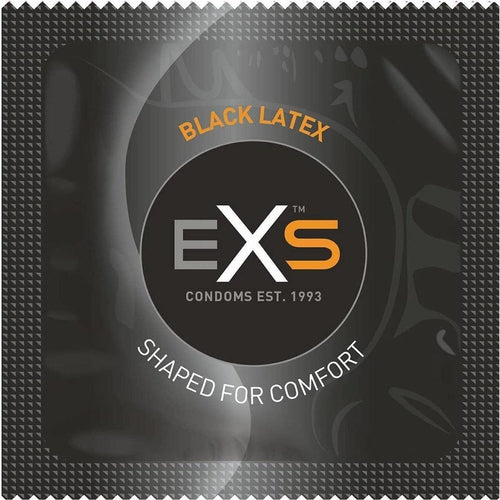EXS Black Latex Condoms 12 pack