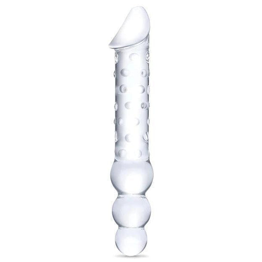 Glas Double Ended Glass Dildo with Anal Beads (12)
