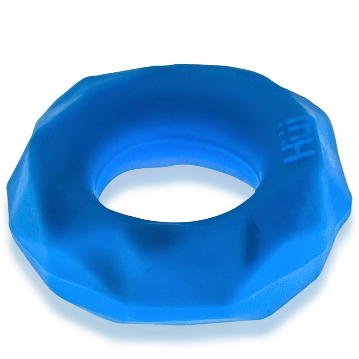 Hunkyjunk Fractal Tactile Silicone Cockring Teal Ice