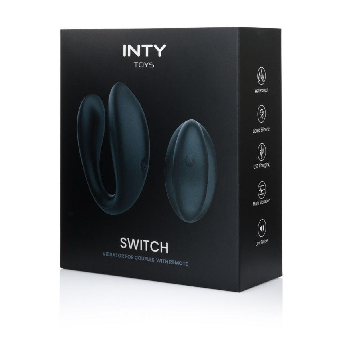 INTY Toys - Switch Couples Vibrator with Remote Black