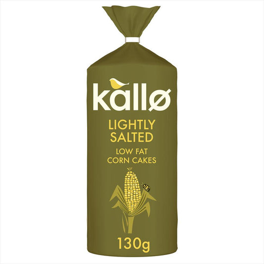 Kallo Organic Lightly Salted Corn Cakes Thins 130g
