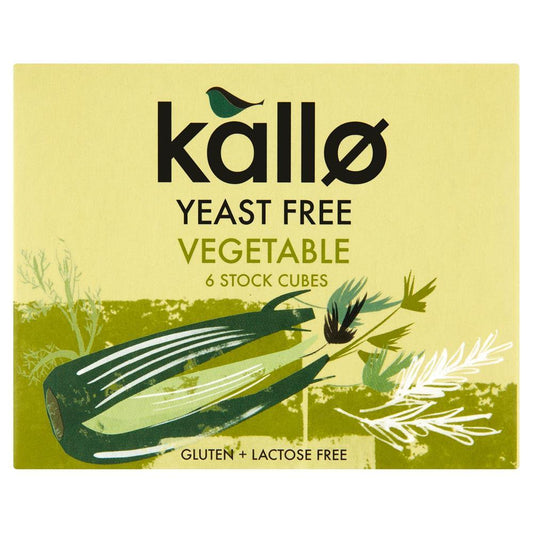 Kallo Yeast Free Vegetable Stock Cubes 60g