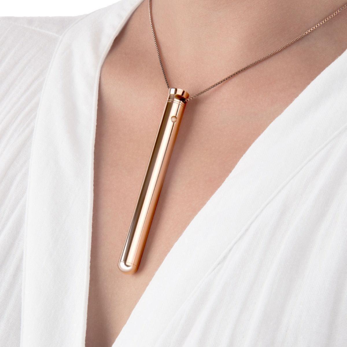 Le Wand Necklace Rechargeable Vibe in Rose Gold
