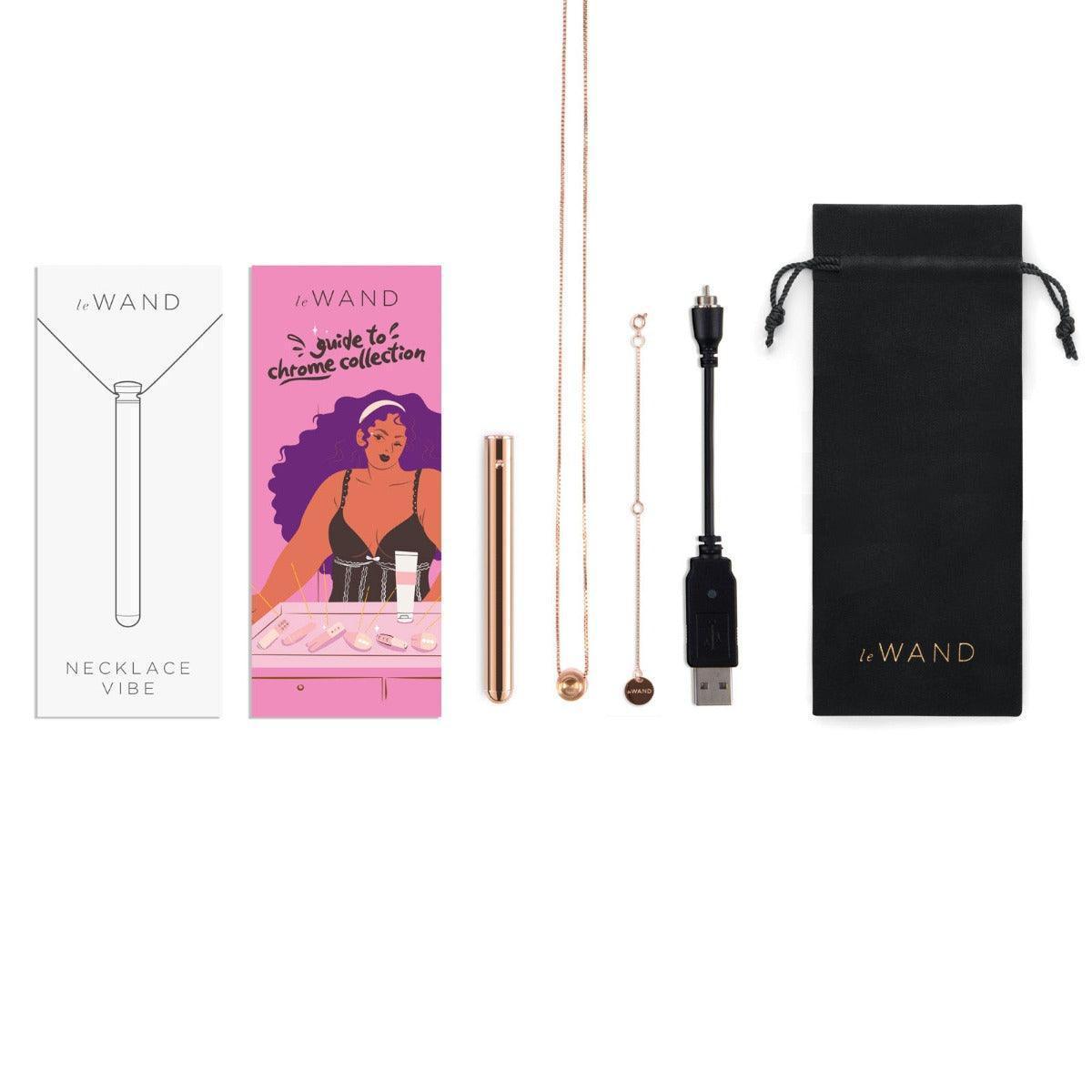 Le Wand Necklace Rechargeable Vibe in Rose Gold