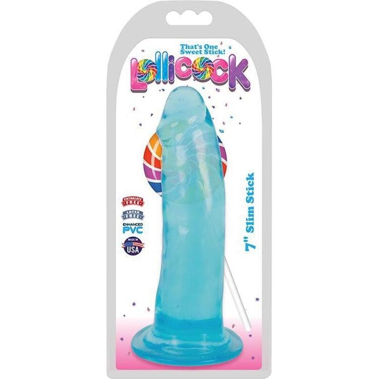 Lollicock - Dildo Slim Stick - Berry Ice - 17.7 cm